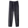 Pantaloni da pigiama caldi casual in pile termico da donna con tasche