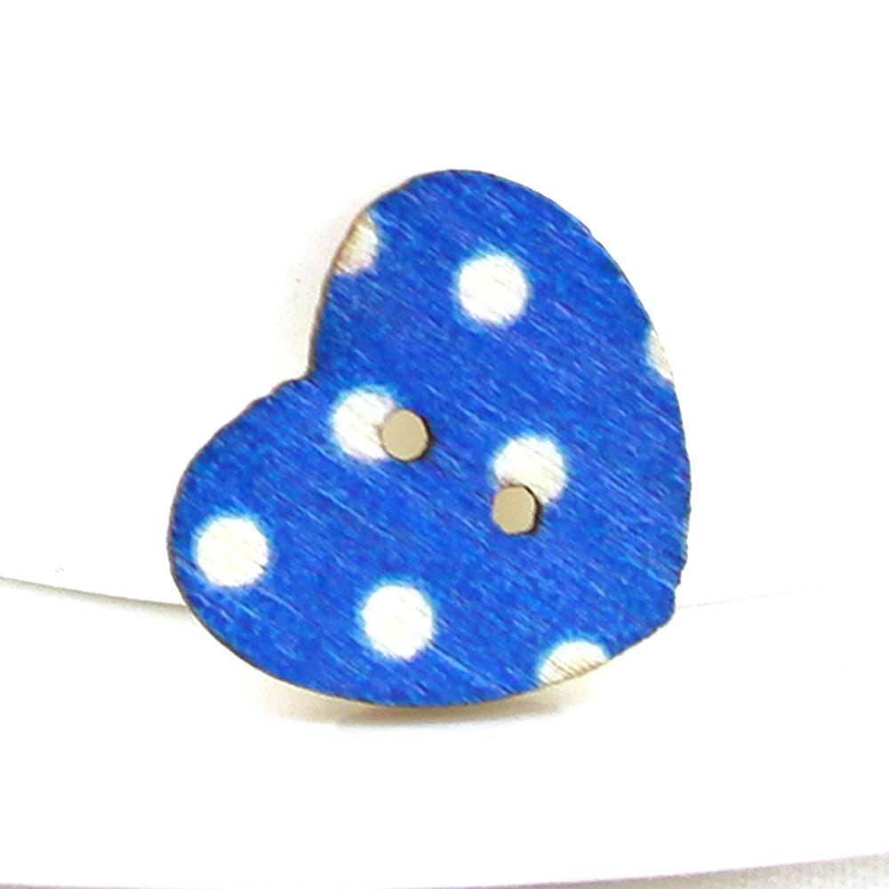 Floral Crafts Decoration Scrapbooking Wood Button Heart Shape Button Apparel Sewing Sewing Buttons