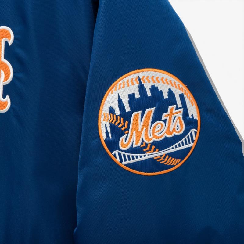 New Era Mlb New York Mets Authentic Stadium Jacket Blue
