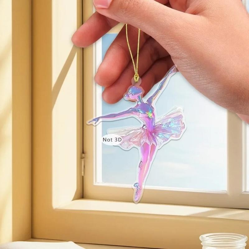 Acrylic Transparent Christmas Pendants Tree Hangings Crystal Christmas Ornaments Decorations