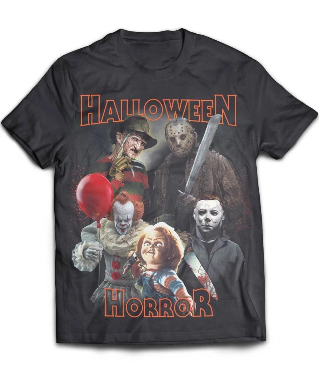 Halloween Horror Character Graphic T-Shir Unisex Shir Gift Fan S
