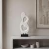 Abstract Wooden Sculpture Unique Ornament Textured for Hotel, Showroom