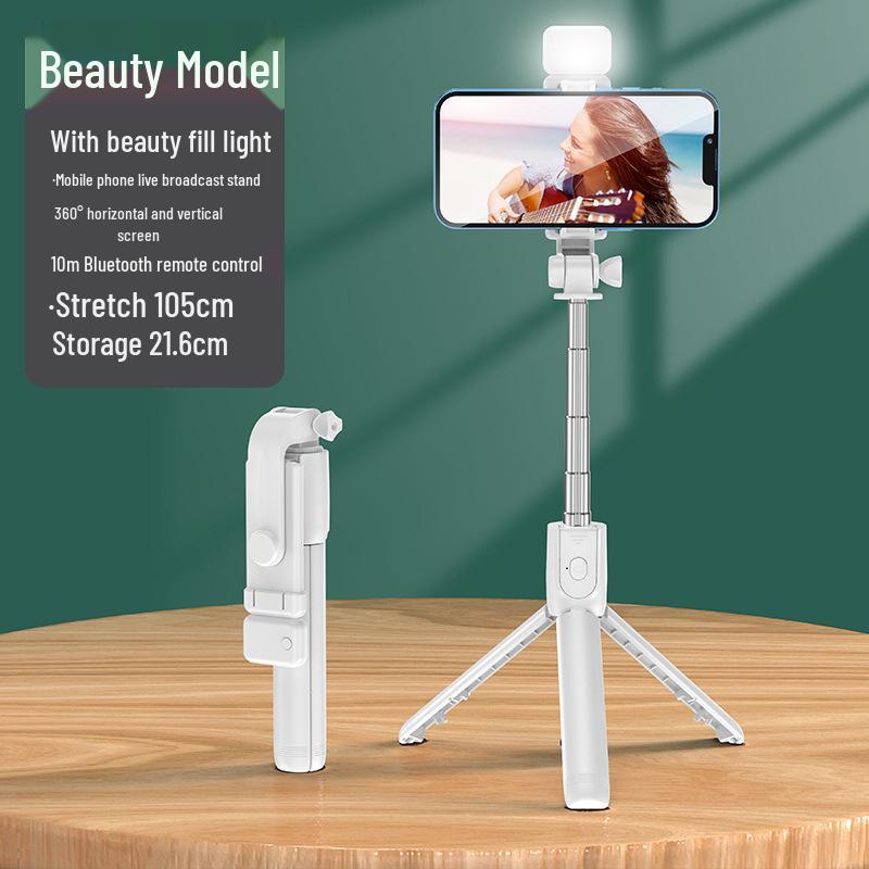 360° Rotating Bluetooth Selfie Stick & Tripod for Live Streaming & Photography