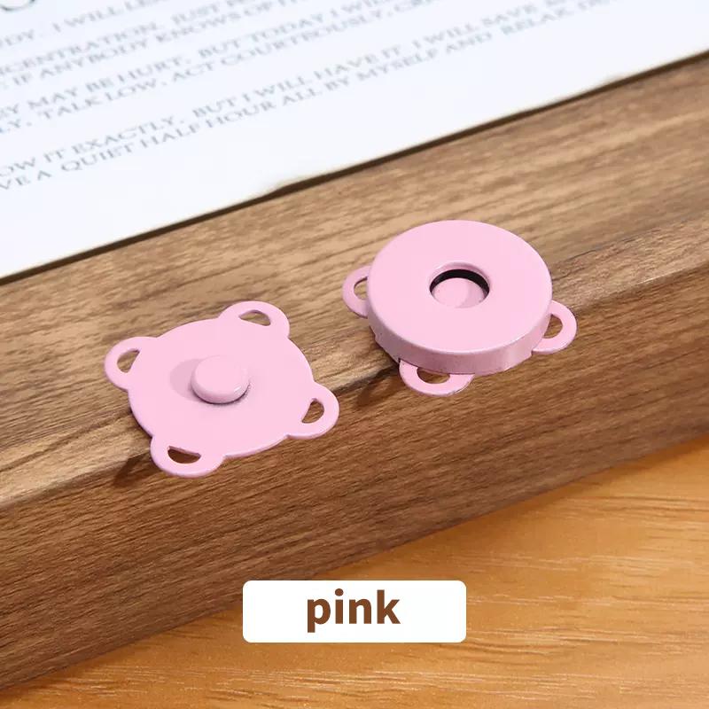 10 Sets Magnetic Snap Button Metal Plum Blossom Sew On Button Clasps Fasteners for Purses Handbag Clothes DIY Accessories