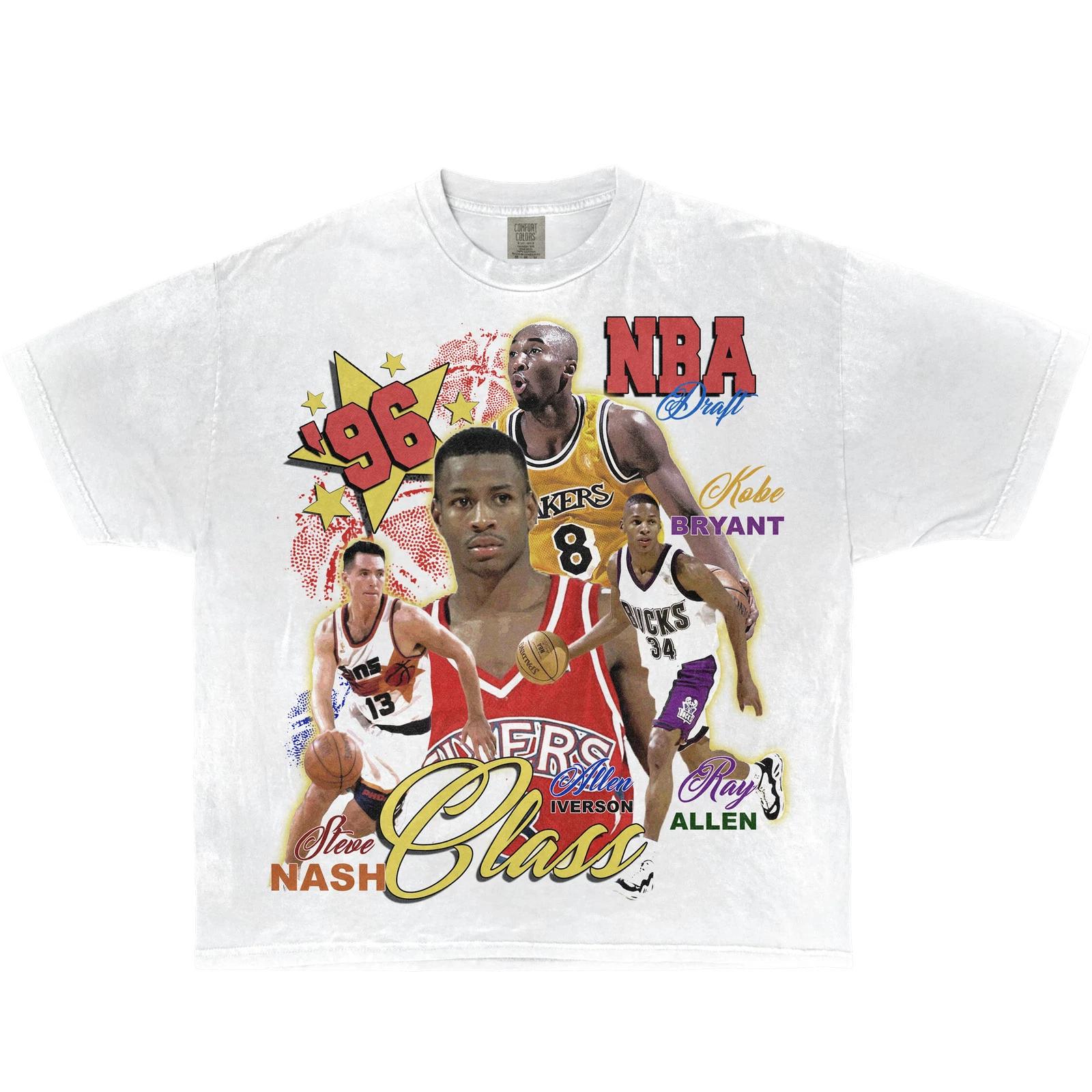 

1996 Rookie Class NBA Rookies Boxy Vintage Shirt Streetwear Y2K Basketball Tees M