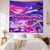 Demon Hunter Girls Custom Your Name Wall Decor Tapestry Art For Pet Memorial Birthdaywedding Party Backdrop Family Gift
