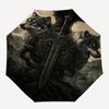 Wolf Sword Themed Automatic Opening and Closing Umbrella, Brightly Colored 8-rib Portable Umbrella, Suitable for Men and Women, A Perfect Gi