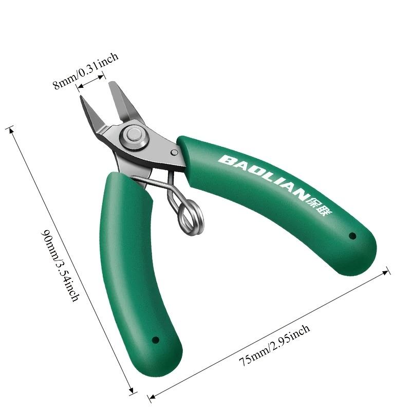 4.5 Inch Mini Diagonal Cutting Pliers Stainless Steel Micro Wire Cutters Needle Nose Pincer Hardware Hand Tools