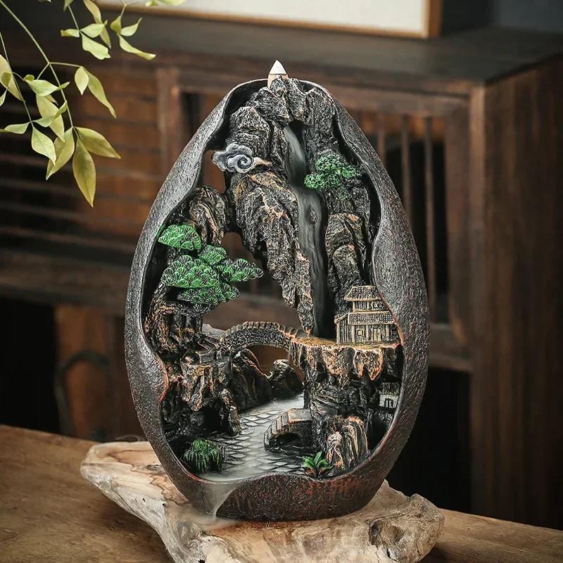 

Wishing Dragon Line Incense Burner Creative Ceramic Zodiac Dragon King Incense Insertion Seat Zen Tea Ceremony Desktop Incense