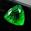 Natural Green Emerald Loose Gemstone Colombian Trillion Cut 7.90 ct for Jewelry Making and Crafts