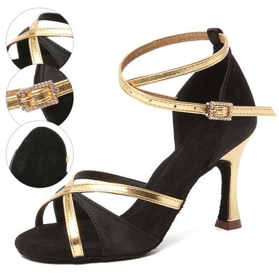Professional Women Ballroom Dancing Shoes Indoor Latin Dance Shoes Salsa High Heel 7CM
