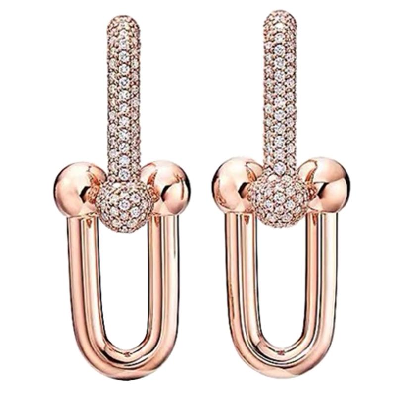 Elegant Horseshoe Earrings Jewelry  Versatile Horseshoe Shape Earrings Ear Accessory Enhances Your Fashion Statement
