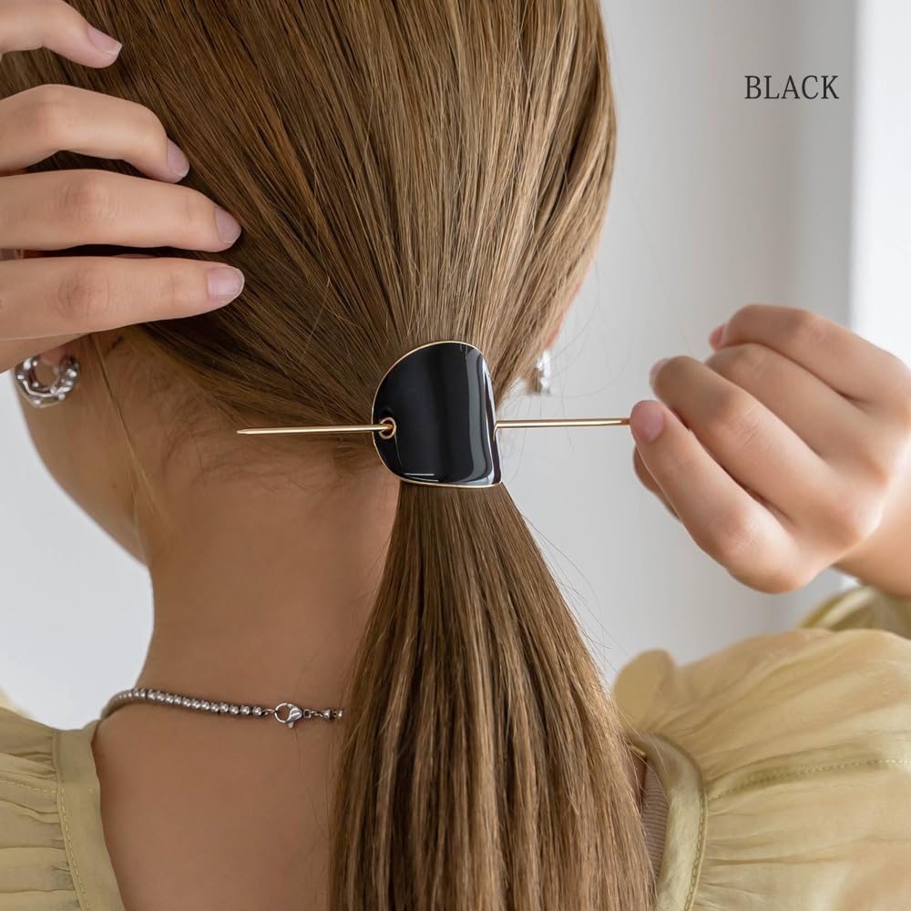 JewelVOX Majeste Kanzashi Hair Accessory for Simple and Stylish for Perfect for Kimono and Adults Women, Updos, (Khaki)