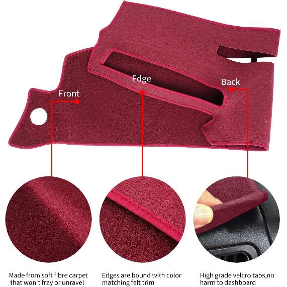 Dashboard Cover Dash Cover Mat Pad  Fit For 1995-1996 Chevy Chevrolet Silverado C1500 C2500 C3500 K1500 K2500 K3500 Tahoe Suburban,GMC Sierra Yukon