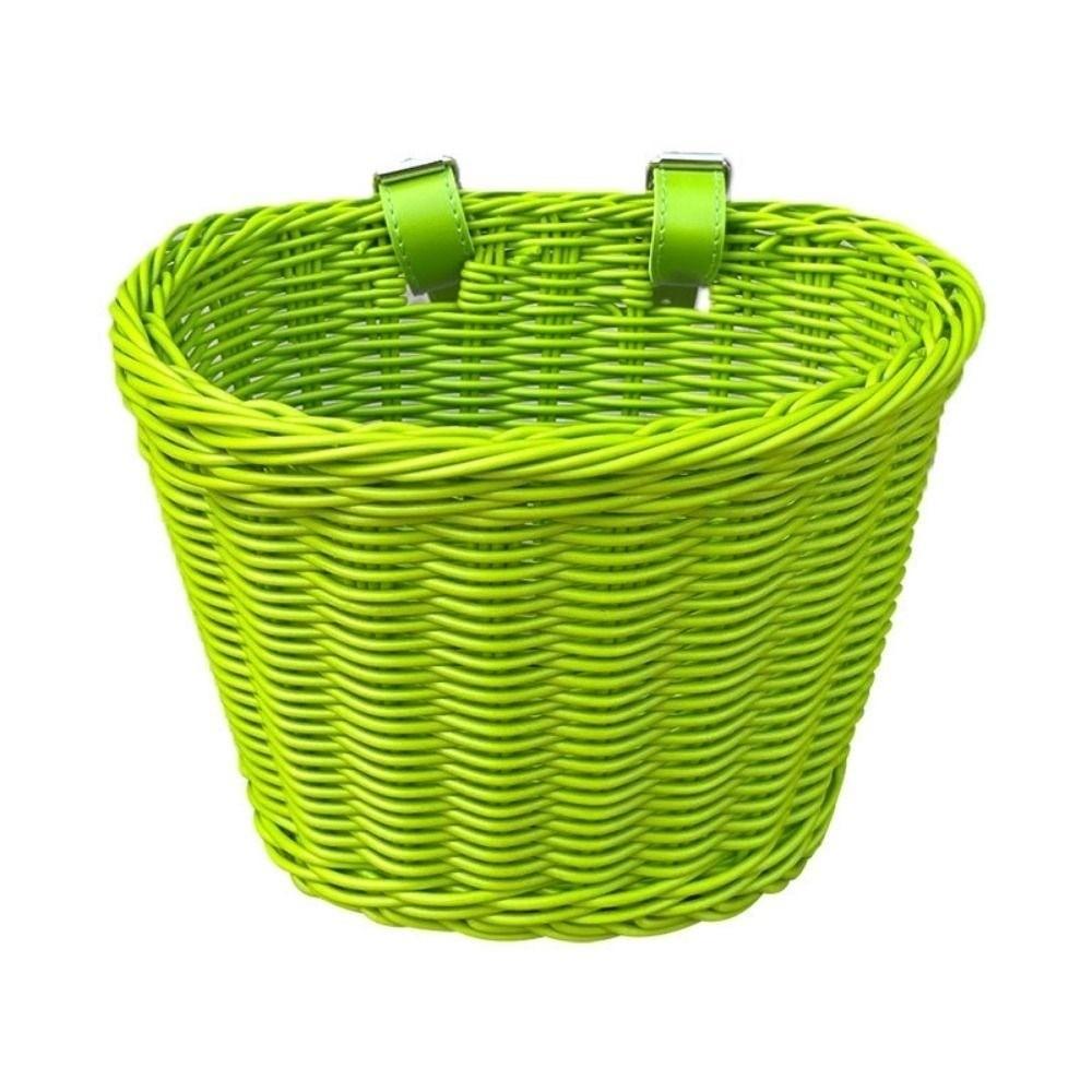Rattan Wicker Rattan Wicker Bicycle Storage Bag Retro Woven Bicycle Basket Bicycle Accessories