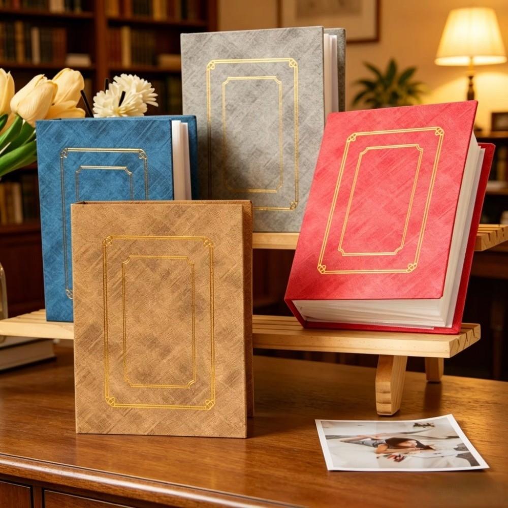 6 Inch Photo Album Gold Foil Loose-leaf Photo Album Luxury Collection Album  Anniversary Gift