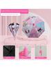 Children's Umbrella for Elementary School Students, Babies, and Kindergarten Children, Sturdy and Durable, Cartoon Umbrella with Black Coating for