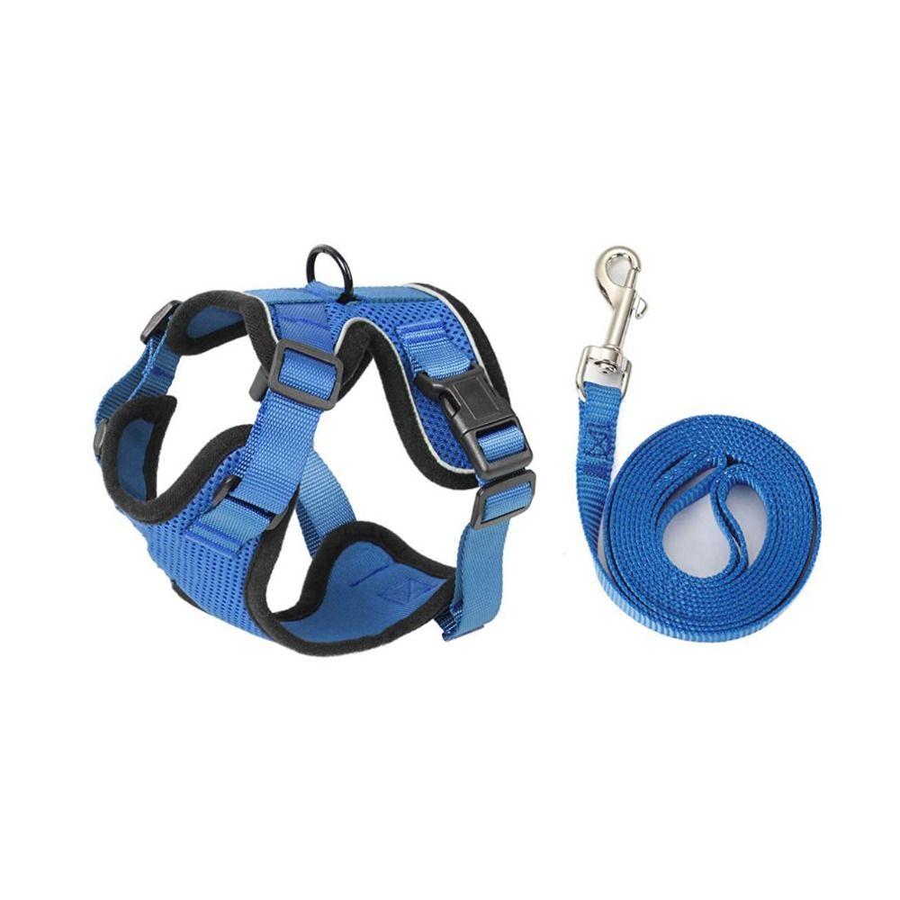 Breathable Cat Harness and Leash Escape Proof Cat Chest Strap Mesh Dog Harness  Training