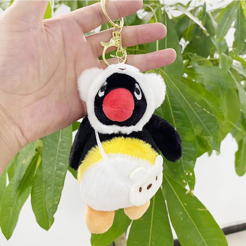 Delightful Plush Penguin Keychain Doll Featuring Colorful Patterns And Cuddly Texture