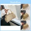 Modern Womens Casual Woven Crossbody Shell Bag In Khaki With Soft Texture