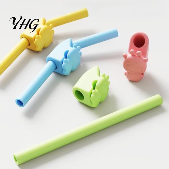Feeding Essentials for Toddlers Toddler Silicone Straw with Clip, Reusable Drinking Straw, Easy to Spill Proof Bowl Clean Non-Collapsible Tableware