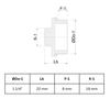Raccord fileté en laiton bouchon 1 1/4" AG