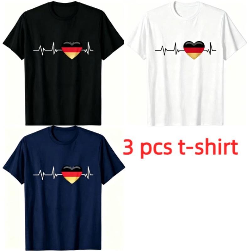 I Love Germany Pattern Print Kids T-shirt Summer Girls Boys Casual Fashion Tops Kids O-Neck Short Sleeve T-shirt Clothing