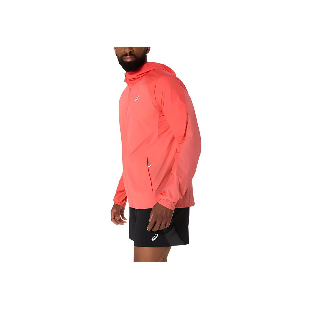 New Asics ROAD PACKABLE Jacket Men's Orange 2011D084-700