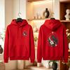 Witchy Raven Hoodie Celestial Moon Long Sleeve Gothic Floral Crow Sweatshirt Botanical Moon Phase Pullover Dark Cottagecore Gift