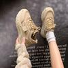 Super fire platform white shoes women's spring 2025 new popular casual sports shoes heightening versatile dad shoes