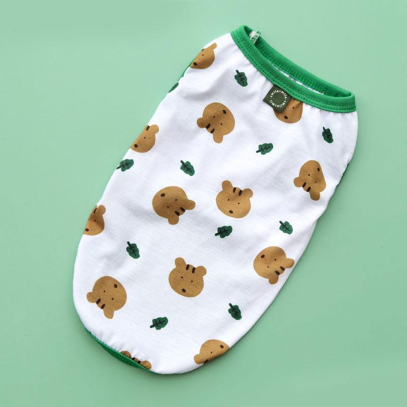 

Летняя майка на бретелях для больших собак, уличная дышащая одежда с короткими рукавами и плюшевым котом для больших собак, футболка для собак, одежда для щенков XS