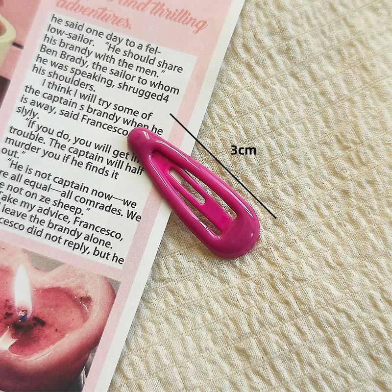 3cm Oil Drop Baby BB Clip Glossy Simple Cute Children's Small Non-Damaging Hair Clip Side Bangs Clip
