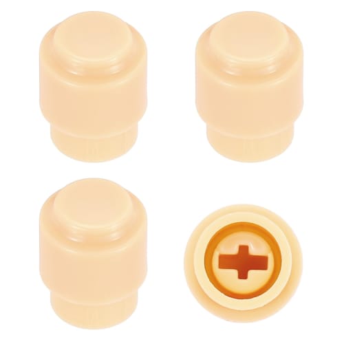 

uxcell ST Guitar 3/5-Way Pickup Bucket Switch Tip Cloth, Hole ID4 x 3.5mm Plastic Toggle Switch Knob Caps for Electric Guitars, Good Replacement, Yell