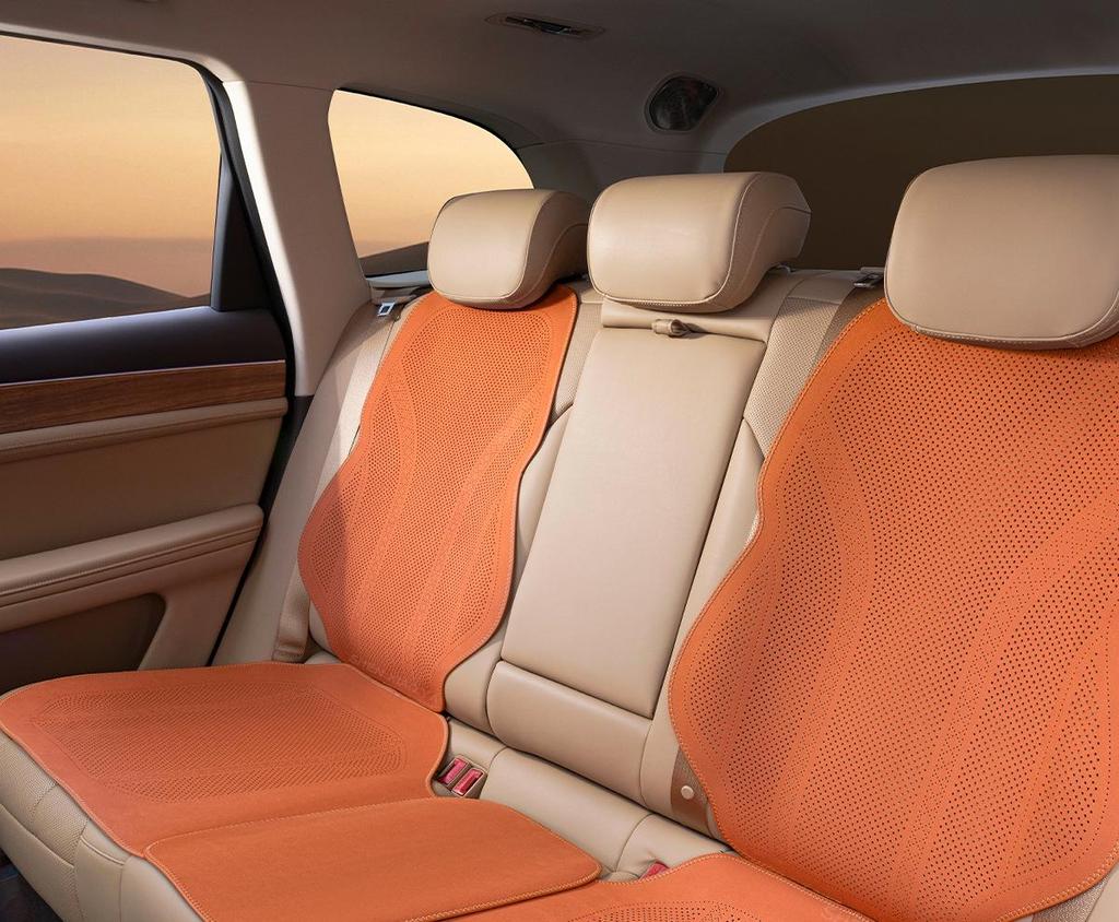 Denza Four Seasons Breathable Car Seat Cushion - Comfortable, Thin Plush, Single-Piece Cover
