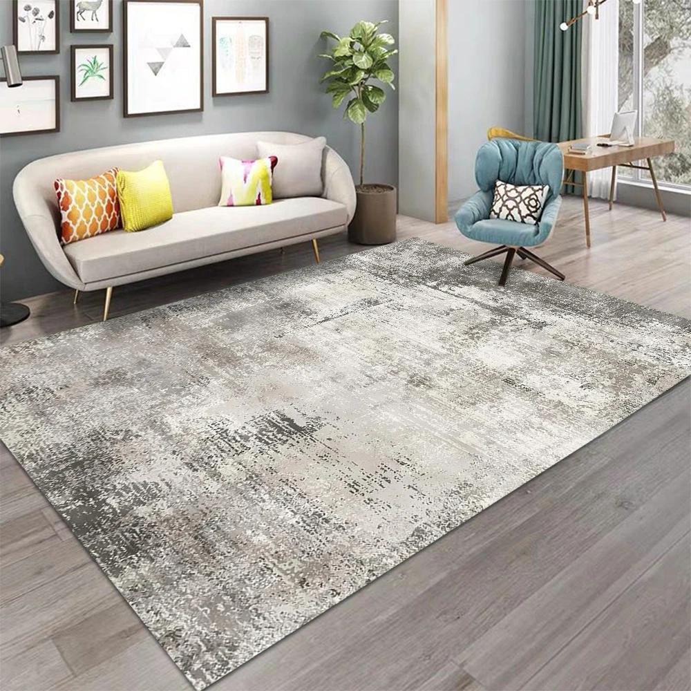 Modern Minimalist Living Room Carpet for Living Room Bedroom Bathroom Kitchen Doormat Stain Resistant Non-Slip Floor Mat