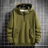 Men's Spring/Fall Knit Hooded Sweatshirt Plus Size Casual Sports Jacket