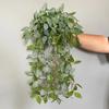 Artificial White Mesh Leaves Green Plants Floral Vines Home Balcony Decoration Simulation Mini Ground Melon Leaf Plant Vine