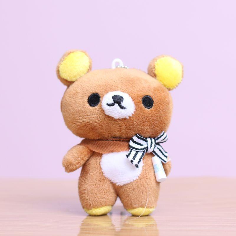 Bear Toy Plush Keychain Keyring Toy Pp Cotton Stuffed Doll Bag Pendant Gift