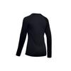 Under Armour Solid Color Sports Crew Neck Printed T-Shirt Women Tops Black 1353351-001