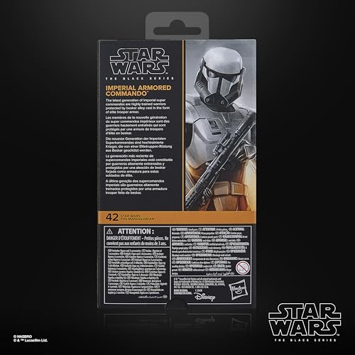 Hasbro Star Wars Black Series Imperial Armored Commando, Star Wars: The Mandalorian Collectible 15cm Action Figure G0016 Authentic