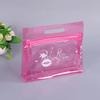 Custom Logo PVC Cosmetic Bag with Zipper and Handle Durable Jelly Beauty Makeup Pouch for Lipstick and Perfume Gift