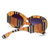 Large Frame Round European And American Street Style Ins Colorful Sunglasses Trendy Retro Catwalk  Sunglasses