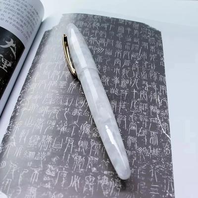 A108 Acrylic Torpedo Fountain Pen Gold Nib Practice Calligraphy Art Nib Acrylic Resin Writing Business Supplies Gift