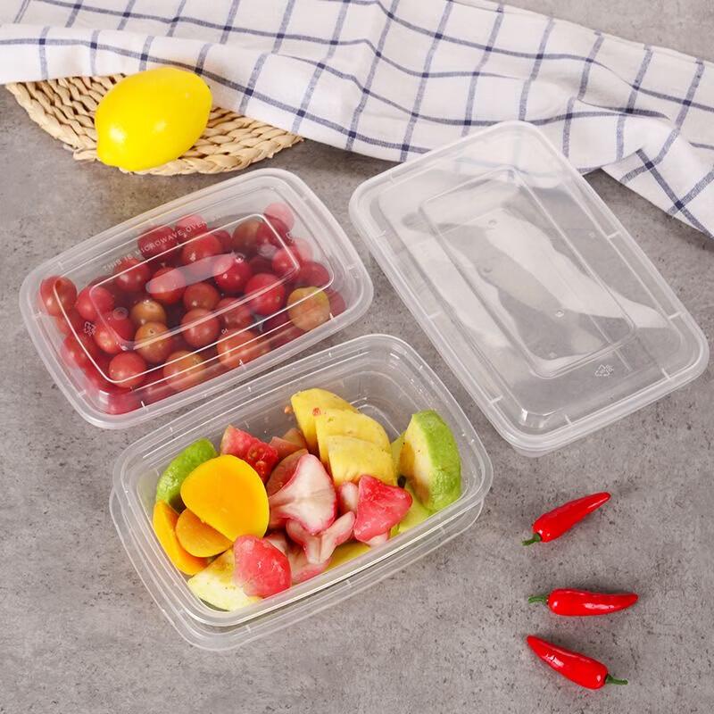 777 Disposable Transparent Plastic Food Containers with Lids