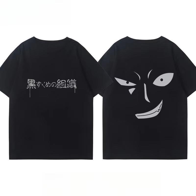 

2026 Новая футболка Detective Conan, черная, с коротким рукавом, летняя, хлопковая, свободного кроя, универсальная, новая, для мужчин и женщин M