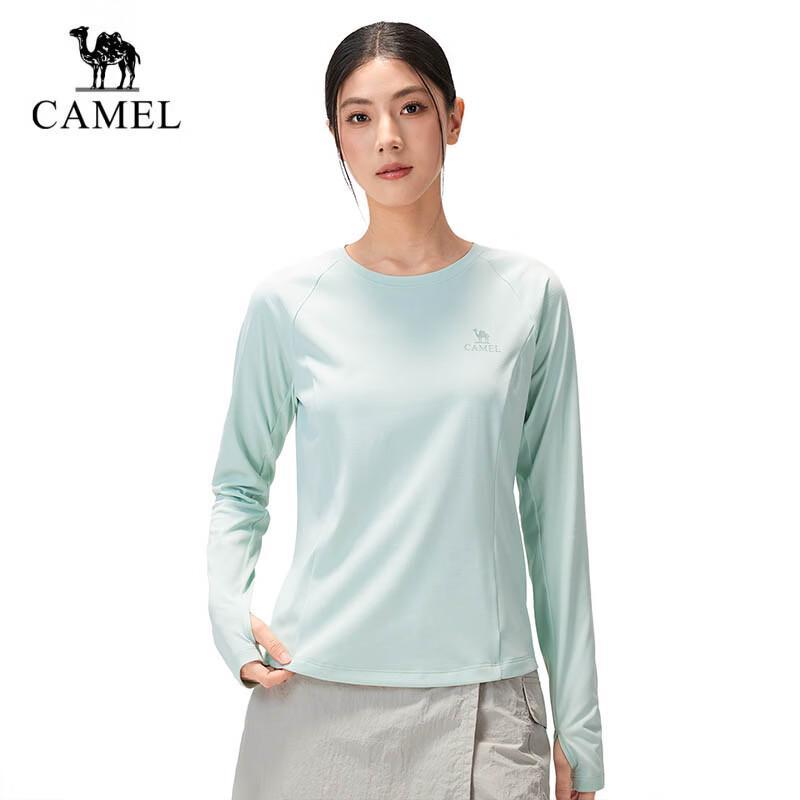 CAMEL Women's Quick-Dry Long Sleeve Round Neck T-Shirt
