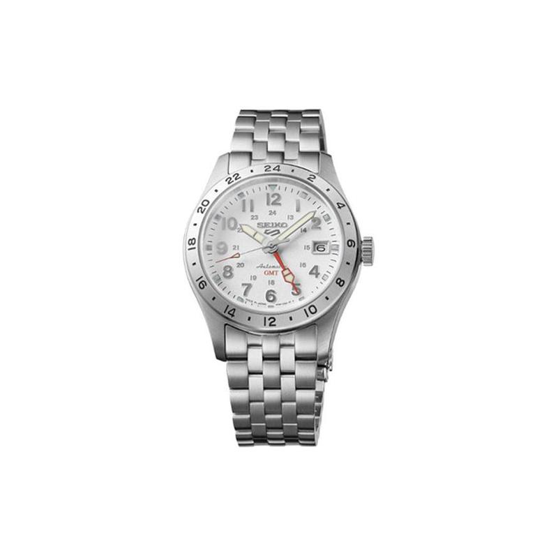 SEIKO 100 meters waterproof Automatic men s watch white dial SBSC009 синий