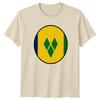 St. Vincent Insel Nationalflagge T-Shirt Karibik Geschenk Für Ihn Und Sie