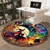 Flannel Enchanting Witches' Brew Round Carpet: Perfect for Home Decoration - Office Chair Pads, Living Room, Bedroom, and More