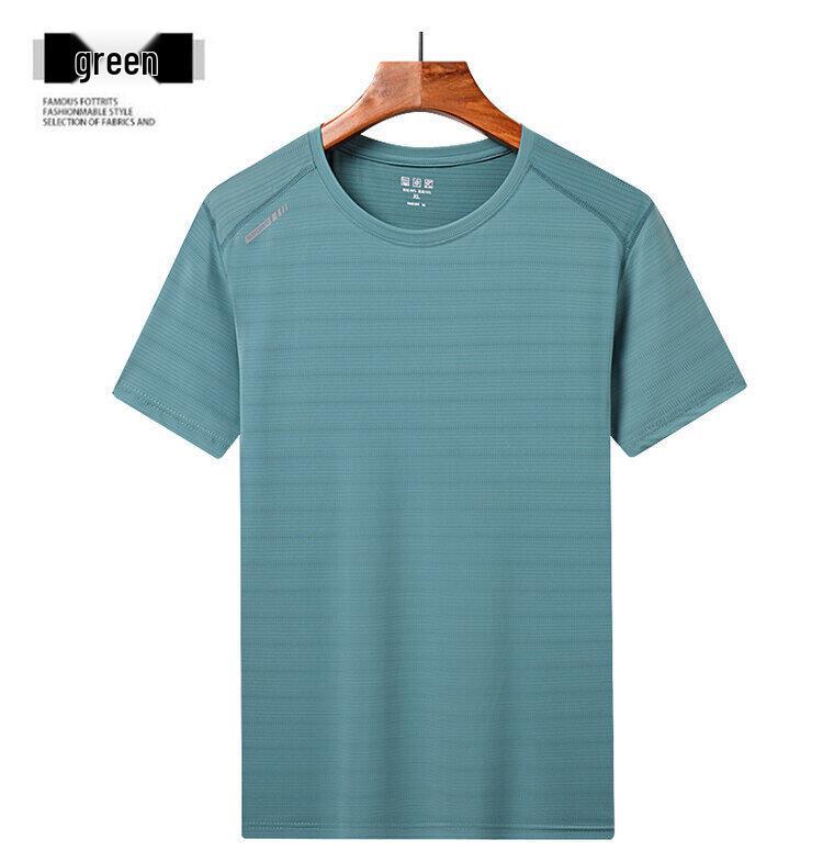 Men's & Women's Ultra-Thin Quick-Dry Ice Silk Short Sleeve Sports T-Shirt - Breathable, Sweat-Absorbent, High Elastic for Outdoor Use